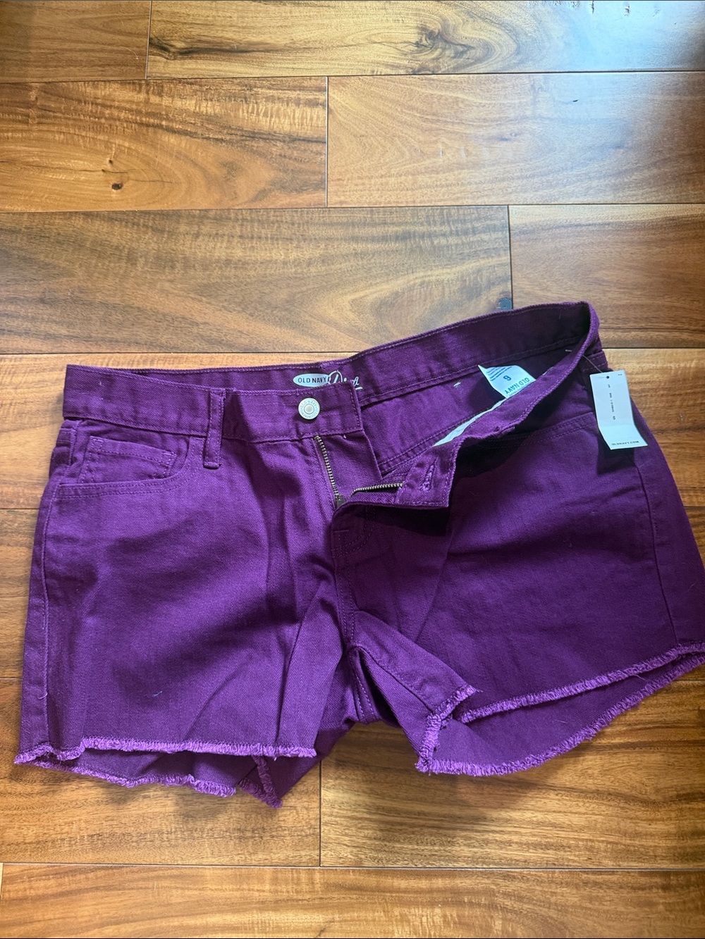 Old Navy Plum Denim Cutoff Shorts